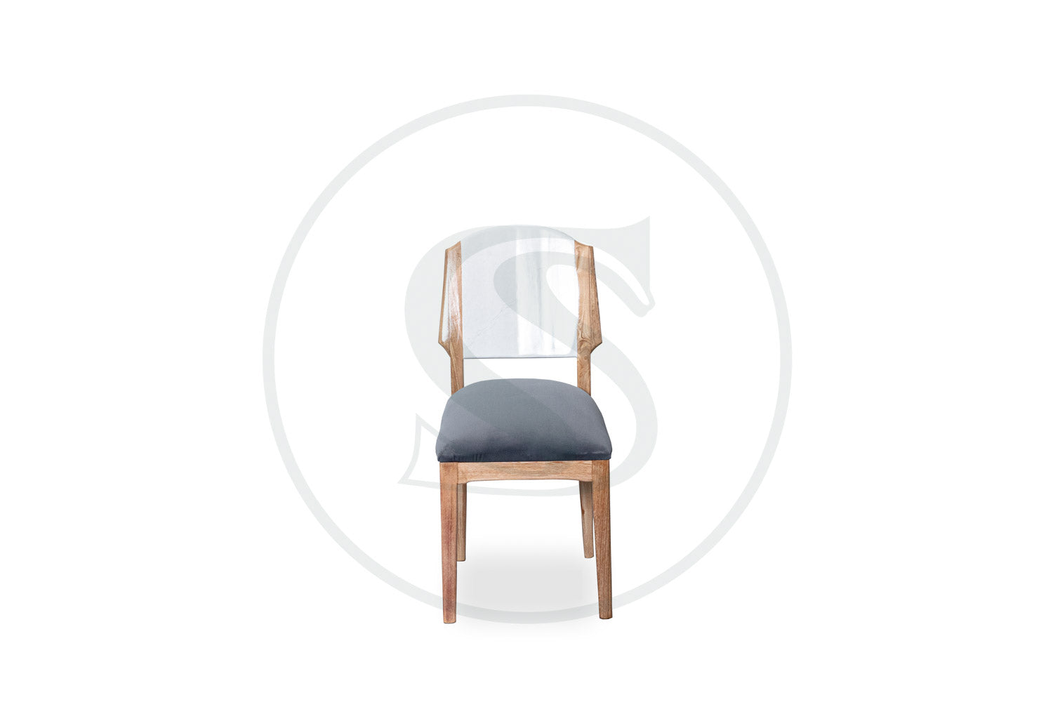 Silla Comedor En Flor Morado Belgica - Saira Muebles