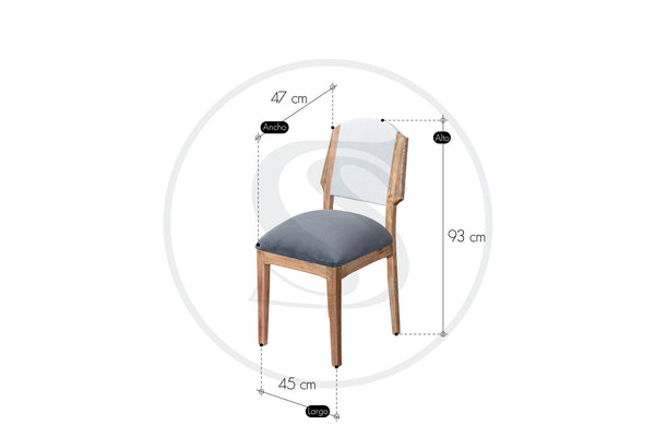 Comedor 4 Ptos 
Base Comedor Belgica + 4 Sillas Belgica - Saira Muebles