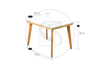 Comedor 4 Ptos 
Base Comedor Kioto + 4 Sillas Estambul - Saira Muebles