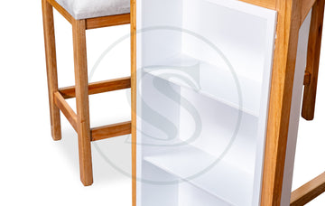 Comedor 4 Ptos 
Base Comedor Italia + 4 Sillas Italia - Saira Muebles