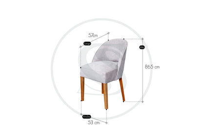 Comedor 4 Ptos 
Base Comedor Thiago + 4 Sillas Portugal - Saira Muebles