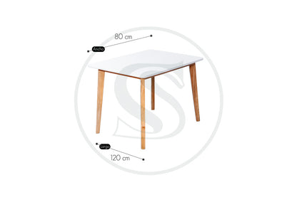 Comedor 4 Ptos 
Base Comedor Thiago + 4 Sillas Portugal - Saira Muebles