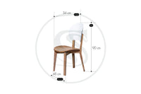 Comedor 4 Ptos 
Base Comedor Osaki + 4 Sillas Osaki - Saira Muebles