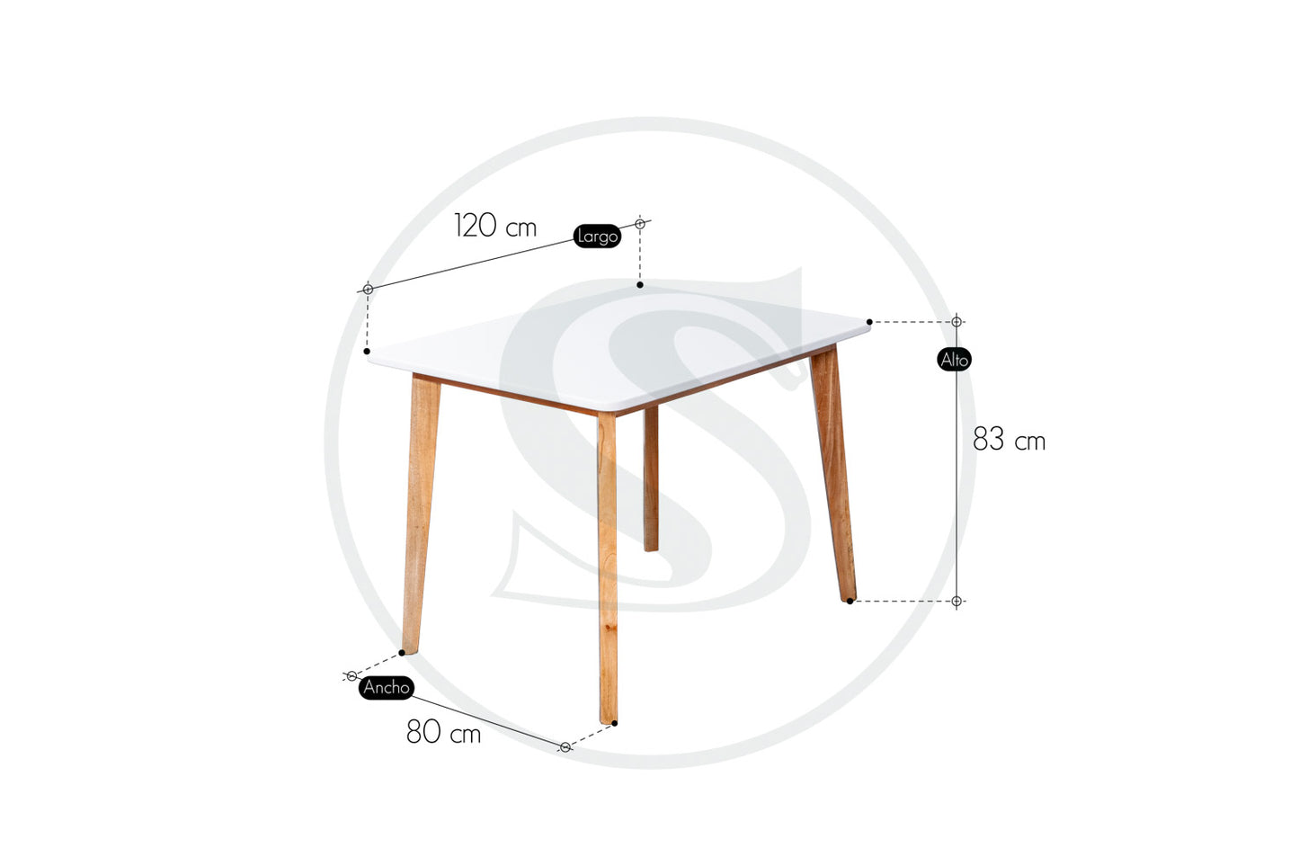 Base Comedor En Mdf / Cedro Thiago - Saira Muebles