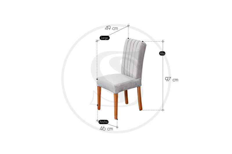 Silla Comedor En Cedro Venecia - Saira Muebles