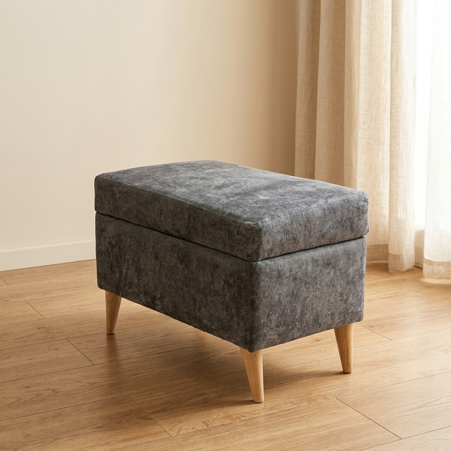 Puff TurquiaGris | Saira Muebles