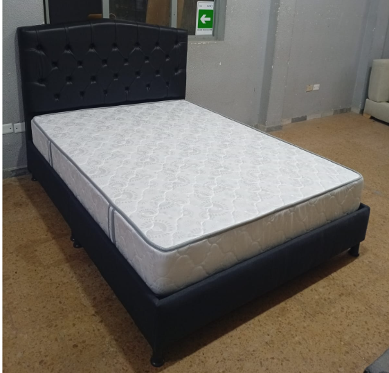 Combo Base Cama + Espaldar + Colchón — Entrega inmediata