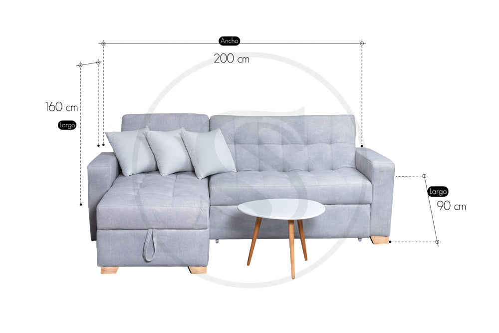 Sala Cama Monaco - Saira Muebles