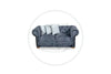 Sofa Chester + 3 Cojines Gris/Crudo - foto 2