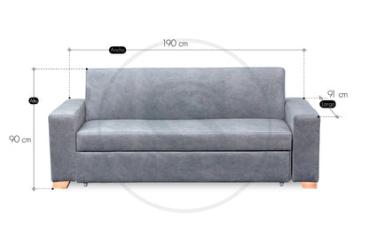 Sofá Cama España  + 3 Cojines Decorativos